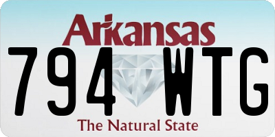 AR license plate 794WTG