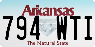 AR license plate 794WTI