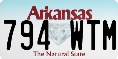 AR license plate 794WTM