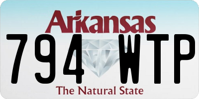 AR license plate 794WTP