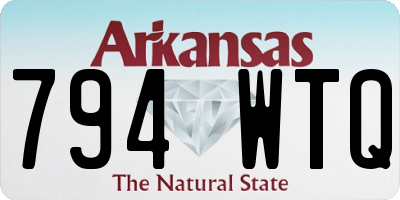 AR license plate 794WTQ