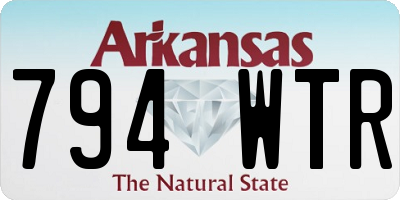 AR license plate 794WTR