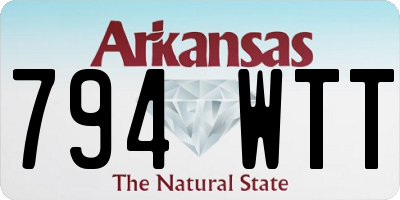AR license plate 794WTT
