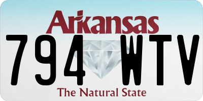 AR license plate 794WTV
