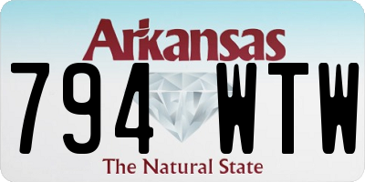 AR license plate 794WTW