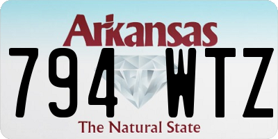 AR license plate 794WTZ