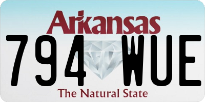 AR license plate 794WUE