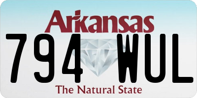 AR license plate 794WUL