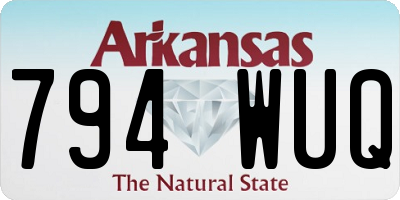AR license plate 794WUQ