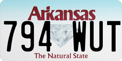 AR license plate 794WUT