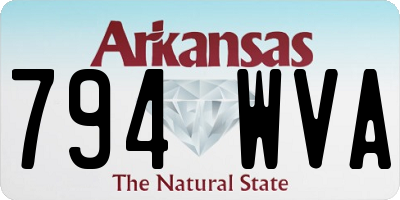 AR license plate 794WVA