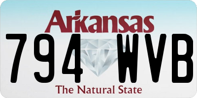 AR license plate 794WVB