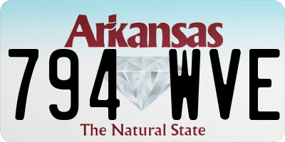 AR license plate 794WVE