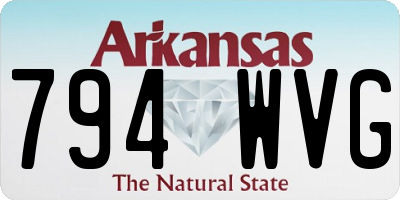 AR license plate 794WVG