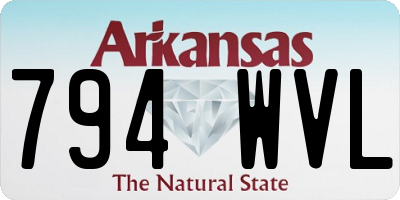 AR license plate 794WVL