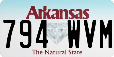 AR license plate 794WVM