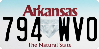 AR license plate 794WVO