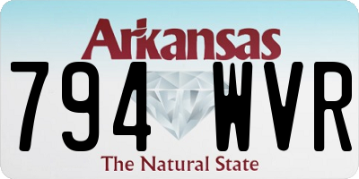 AR license plate 794WVR