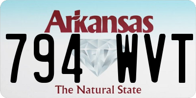 AR license plate 794WVT