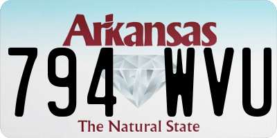AR license plate 794WVU