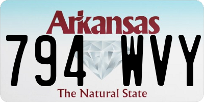 AR license plate 794WVY