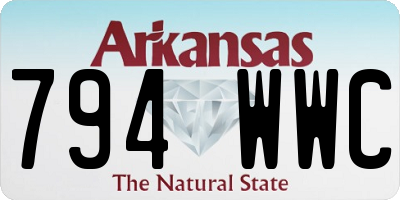 AR license plate 794WWC