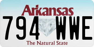 AR license plate 794WWE