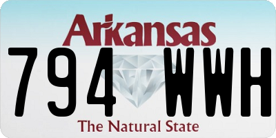 AR license plate 794WWH