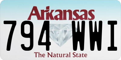 AR license plate 794WWI