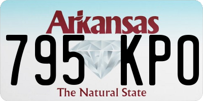 AR license plate 795KPO