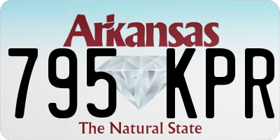 AR license plate 795KPR