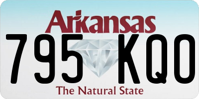 AR license plate 795KQO