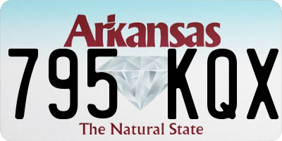 AR license plate 795KQX