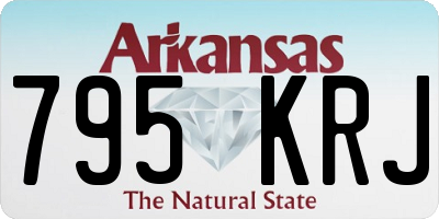 AR license plate 795KRJ