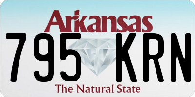 AR license plate 795KRN