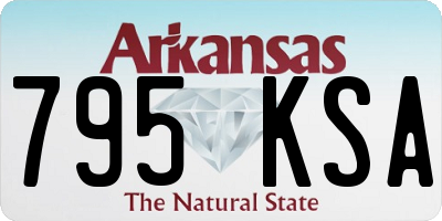 AR license plate 795KSA