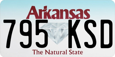 AR license plate 795KSD