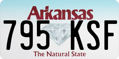 AR license plate 795KSF