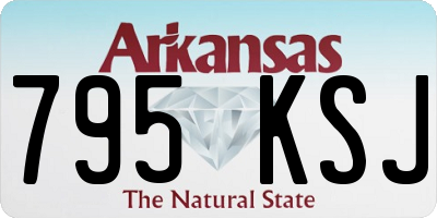 AR license plate 795KSJ