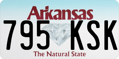 AR license plate 795KSK
