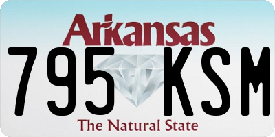 AR license plate 795KSM