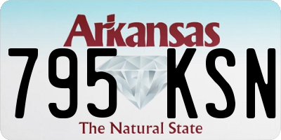 AR license plate 795KSN