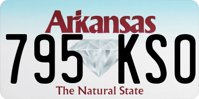 AR license plate 795KSO