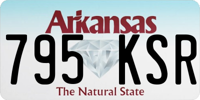 AR license plate 795KSR