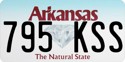 AR license plate 795KSS