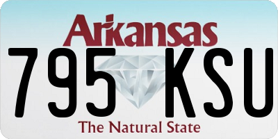 AR license plate 795KSU