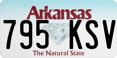 AR license plate 795KSV