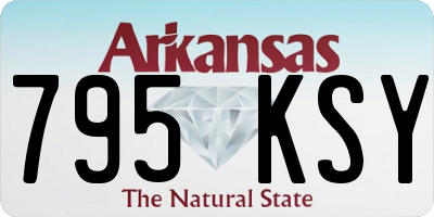 AR license plate 795KSY