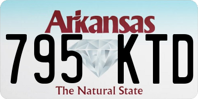 AR license plate 795KTD