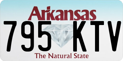 AR license plate 795KTV